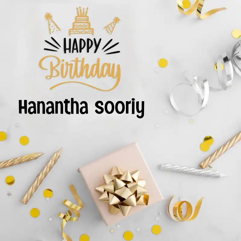 Happy Birthday Hanantha sooriy Golden Assortment Card